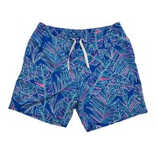 Chubbies Shorts The Cruise It Or Lose Its Men's S Blue Palms Swim Trunks
