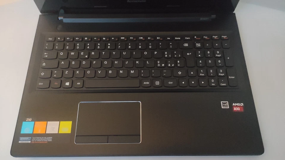 NOTEBOOK LENOVO IDEAPAD Z50-75 AMD A10-7300 8GB RAM 500GB HD WIFI WEBCAM - Immagine 2 di 4