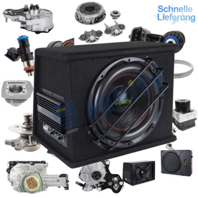 Hikity 5800 Watt 30cm 12'' Aktiv Subwoofer Kofferraum Bassreflex Auto + Kabelset