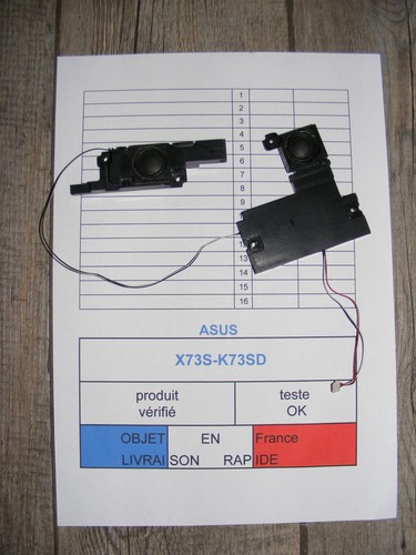 Haut-parleur Pour Asus K73S - Occasion, Fonctionne Parfaitement - Noir