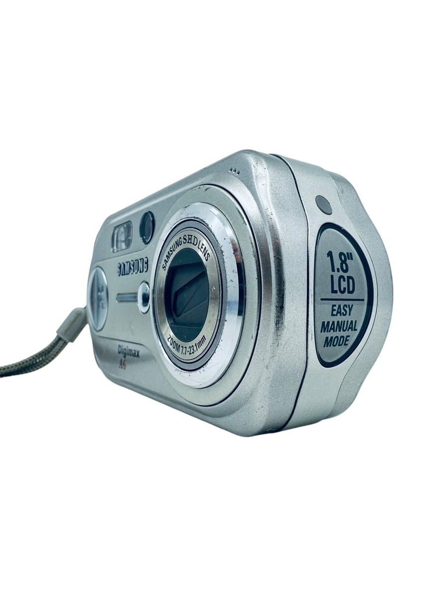 Samsung Digimax A6 Digital Camera 6.0MP Silver Parts/Repair (No