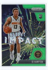 20-21 Prizm Instant Impact Prizms Green #10 RJ Hampton Denver Nuggets