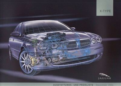 2x JAGUAR X-TYPE Limousine Estate Preise Preisliste Ausstattungen 2004 AM