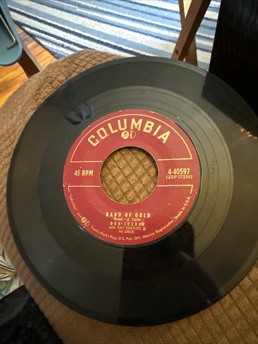 45 1/min Don Cherry Ray Conniff Band of Gold/Rumble Boogie Columbia 7 Zoll Vinyl 1956 - Bild 2 von 2