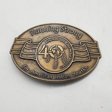 Running Strong For American Indian Youth 40 Year Anniversary Belt Buckle