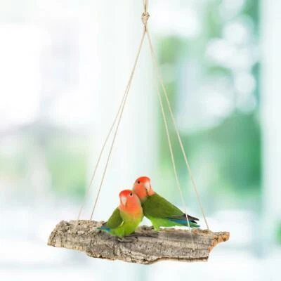 KORK-DEKO XXL SITZBRETT für Nager- oder Vogelkäfig Vogel Voliere, 20x50 cm | Kork Schaukel