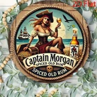 Metal Tin Signs Captain for MORGAN Spiced Rum 8*8in Metal Sign - Vintage Signs