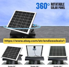Attic Fan Solar, 32 Watt Solar Powered Roof Exhaust Fan Up to 3000 Sq,