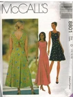 8801 McCalls Pattern Misses Sundress UNCUT SEWING Summer Spring Cottagecore OOP