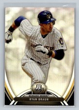 2013 Bowman Platinum #9 Ryan Braun Milwaukee Brewers Baseball Card
