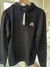Adidas ESSENTIALS FEELCOZY FLEECE HOODIE Black Men  s Medium New