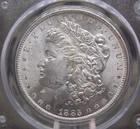 1885 "O" Morgan SILVER Dollar $1 PCGS MS64 #264 OGH Old Green BU Unc ECC&C, Inc.