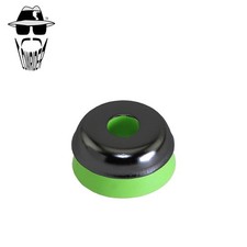 ORIGINAL LOWRIDER Black Springer Fork Head Ring & Green Rubber 32mm Universal.