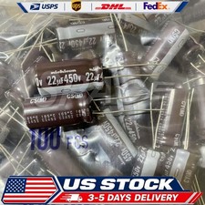 4 pieces 22uf NICHICON 450V great for tube amps VY(M) 12mm X 25mm