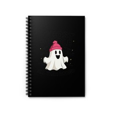 Cute Ghost Spiral Notebook - Perfect for Halloween, Halloween Decor, Gift ... 
