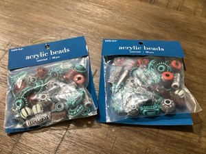 Hildie And Jo Acrylic Beads - Two Packs Of 48 - New In Package Never Opened