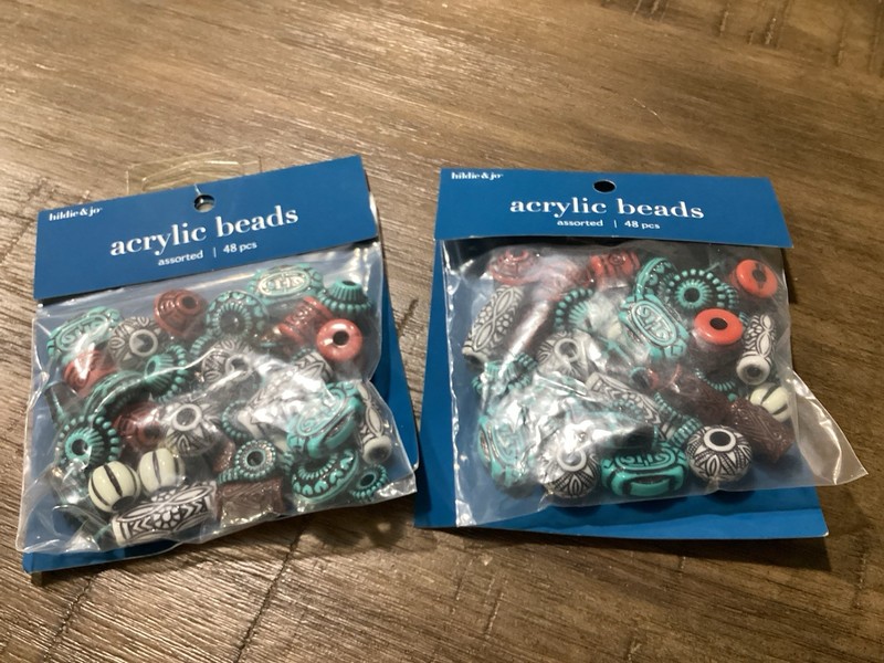 Hildie And Jo Acrylic Beads - Two Packs Of 48 - New In Package Never Opened