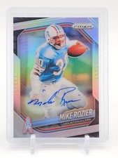 MIKE ROZIER 2025 PANINI PRIZM SILVER AUTO #248 HOUSTON OILERS FOOTBALL Q3178