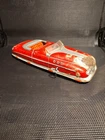 VTG Marx Tin Litho Wind Up Convertible Car D-6581 Red 11” w/ Key Working
