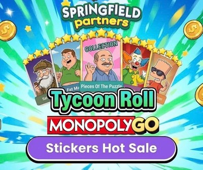 (PARTNERS / ALL 1-6 Avaiable) Monopoly Go Sticker CHEAPEST SUPER FAST 24/7 