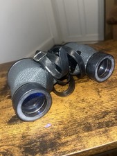 Vintage 7 x 35 Boots 'Fleet' Binoculars + Black Case. Working - good condition.