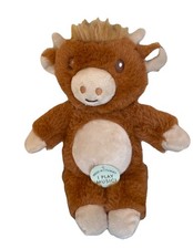 NWT Baby Shaggy Brown Cow Lovey Musical Plush Dream Gro Travel Lullaby Soother