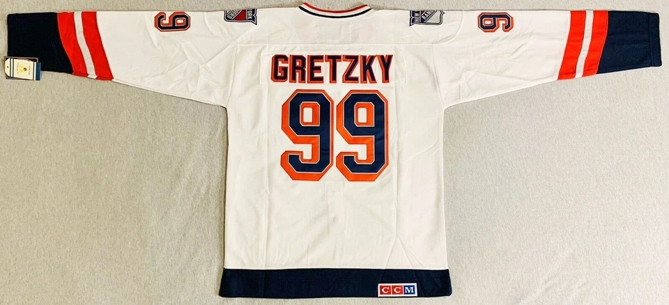 Camiseta deportiva Wayne Gretzky New York Rangers 1998 blanca alternativa 'Estatua de la Libertad' Foto 2 de 4
