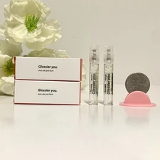 2 Glossier You EDP Perfume Unisex Sample Spray 1.5ml/0.05oz Each New in Box NIB