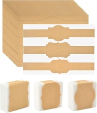 120 Pack Brown Kraft Soap Labels Stickers 1.97×3 inch, 