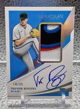 2021 Panini Immaculate Collection Trevor Rogers Rookie Patch Autograph #/25