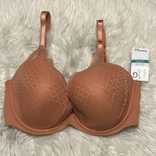 Chantelle 36DDDD Bra Rose Canyon Norah Chic Plunge T Shirt Underwire 16MNA NEW