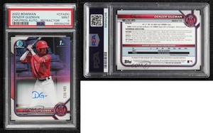 2022 Bowman Chrome Prospect Refractor /499 Denzer Guzman #CPA-DG PSA 9 MINT Auto
