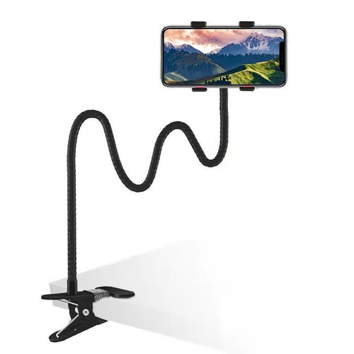 Cell Phone Clip on Stand Holder -Flexible Long Arms Gooseneck Clip Clamp Stan...