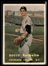 1957 Topps Rocco Colavito Rookie Vg/Ex Set Break #212