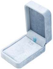 Giftop Classic Velvet Jewelry Gift Box Case for Necklace Light Ocean Blue