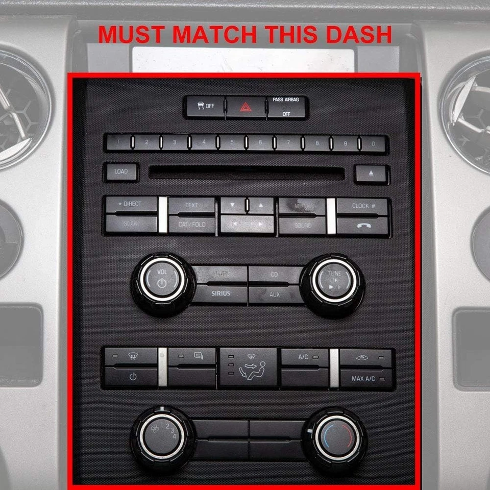 Single or Double DIN Radio Complete Dash Kit, 2009-2014 Ford F-150 with Antenna - Image 2 of 3