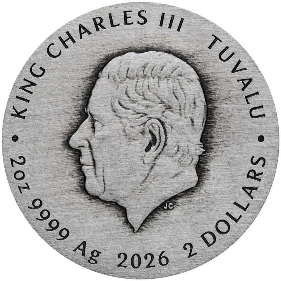 Stranger Things Villains 2026 $2 2 oz Silver Coin  Tuvalu  Perth Mint - Image 2 of 4