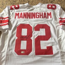 New York Giants Manningham #82 Autographed Jersey BAS Authenticated
