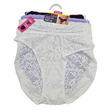 Women's Maidenform Perfect Fit High Leg Panties 3-Pack Multi-Color DM3SLB SMALL