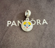 Pandora Ecuador Flag Exclusive Charm Pendant S925 Sterling Silver Jewelry