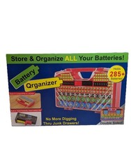 Battery Organizer Storage Holder Box Case with Tester, New Ultra-Large 285 Batte