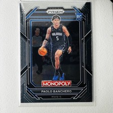 2022-23 Panini Prizm Monopoly - Paolo Banchero #66 RC Orlando Magic Rookie Card. rookie card picture