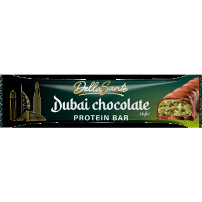 5900617048837 Della Sante Dubai Chocolate Style Protein Bar 45g SANTE Sp Z O O 3090₽