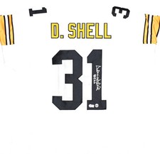 Donnie Shell Autographed White Pro Style Jersey w/HOF-Beckett W Hologram *Silver