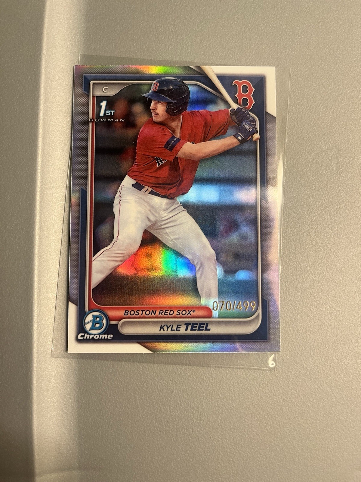 2024 Bowman - Chrome Prospects Kyle Teel #BCP-48 Refractor /499 (RC)