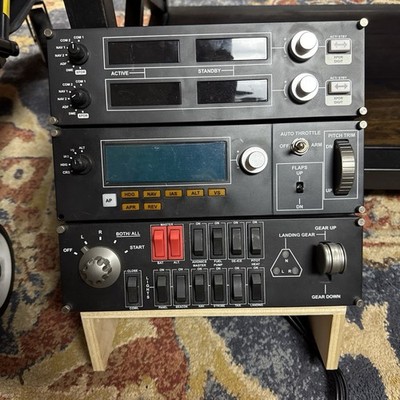 Logitech / Saitek Pro Flight Multi Panel + Switch Panel + Radio Panel And Stand