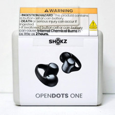 Shokz OpenDots ONE Open-Ear True Wireless Earbuds Dolby Black Sealed BRAND NEW