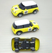 2007 Micro Scalextric MINI COOPER HO Slot Car UK Yellow