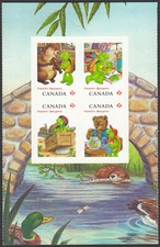 FRANKLIN / BENJAMIN THE TURTLE = Cartoon = MIDD BKLT page Canada 2012 #2542-2545