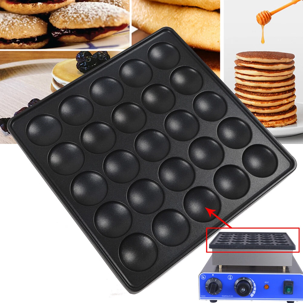 Commercial Electric Mini Dutch Pancake Mold 25-Hole Pancake Maker